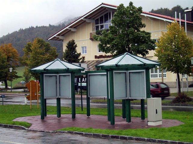 Amtstafel Pavillons der Gemeinde Hof bei Salzburg